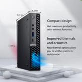 DELL OptiPlex 7000 Series MFF Desktop Intel Core i7 16GB RAM Intel UHD Graphics 256GB SSD Storage Windows 11 Pro - Black